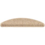  Prostirke za stepenice 15 kom 56x17x3 cm svijetlo bež poluokrugle | shoptok.hr