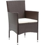 Maison Chic Vrtni jedilni stoli - Stol za vrt 2 kosa poli ratan rjavi JS292, (21878998) | Shoptok.si