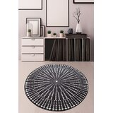 Conceptum Hypnose tepih Buio, V120 cm, Crno-bijeli | Eponuda.ba