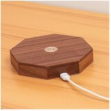 Gingko LED stolna lampa u tamnoj prirodnoj boji (visina 18 cm) Twist Hexagon – | shoptok.hr
