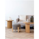 House Nordic Rjav tabure iz tkanine bouclé Medas – | Shoptok.si