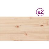 vidaXL Mizna plošča 2 kosa 60x30x2,5 cm pravokotna trdna borovina, (21412026) | Shoptok.si