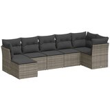  The Living Store Vrtna sedežna garnitura 7-delna z blazinami siv poli ratan - Vrtna Sedežna Garniture, (21443439) | Shoptok.si