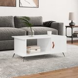  Stolić za kavu bijeli 90 x 50 x 40 cm od konstruiranog drva | shoptok.hr
