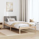  Okvir kreveta Smeđa i taupe 90 x 200 cm Masivna borovina | shoptok.hr