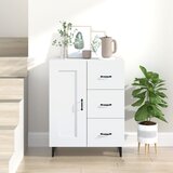  Komoda bijela 69,5 x 34 x 90 cm od konstruiranog drva | shoptok.hr