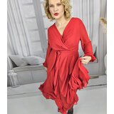 Pri Elegant dress flared hem with ruffles ADELE | shoptok.hr