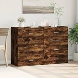  Komoda 2 kom boja dimljenog hrasta 60x39x80cm konstruirano drvo | shoptok.hr