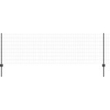 Euro ograda s postom 25 x 0,8 m Čelik premazan PVC-om Siva | Eponuda.com