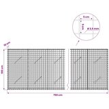  Gabion s žicom debljine 3 5 mm i mrežom 5x5 cm 750x10x100 cm - 10 cm 100 cm 750 cm | shoptok.hr