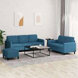 vidaXL 3-dijelni set sofa plavi baršunasti | shoptok.hr