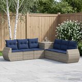  Set sofe 7 kom. Siva i tamnoplava 243 x 243 x 85 cm | Shoptok.si