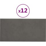 Zidne ploče baršunaste 12 kom tamnosivi 60 x 30 cm 2 16 m² | shoptok.hr