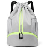 INF Športni nahrbtnik velike prostornine z mokro in vodoodpornim ločevanjem Grey, (21748711) | Shoptok.si
