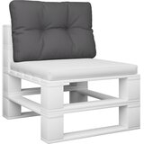  Jastuk za palete antracit 50 x 40 x 12 cm od tkanine | shoptok.hr