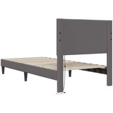  Krevetna konstrukcija Siva 90 x 200 cm Umjetna koža | shoptok.hr