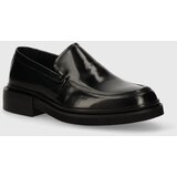 Calvin Klein Kožne mokasinke MOCCASIN CLEAN za muškarce, boja: crna, HM0HM01375 | shoptok.hr