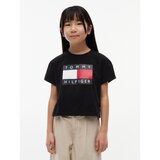 Tommy Hilfiger Majice & Polo majice Heritage Flag T-Shirt Ss Črna Cene