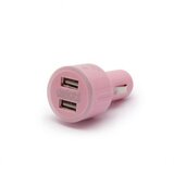 Delight usb avtopolnilec na 2 vtičnici roza Cene