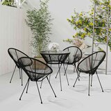  3-dijelni vrtni blagovaonski set crni | shoptok.hr