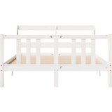 vidaXL Okvir kreveta s uzglavljem bez madraca bijeli 140x200 cm | shoptok.hr
