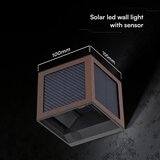  LED solarno zidno svetlo sa senzorom LED/9W/3,7V 3000/4000/6000K IP65 2600mAh braon | Eponuda.com