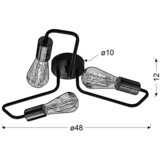 Lesnina XXXL STROPNA SVETILKA 48/48/12 cm | Shoptok.si