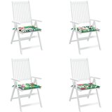  Jastuci za vrtne stolice 4 kom višebojni 50x50x4 cm od tkanine | shoptok.hr