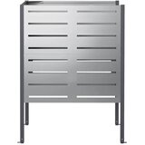  Ekran za kante za smeće 85 x 85 x 113 cm Pocinčani čelik - Pocinčani čelik 85 cm s uzorkom | shoptok.hr
