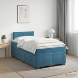  Boxspring krevet s madracem Plava 120 x 190 cm Baršun | shoptok.hr