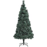 vidaXL Umetna novoletna jelka s stojalom zelena 210 cm PET | Shoptok.si