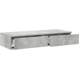  Nočne omarice Betonsko siva Inženirski les 100 x 36,5 x 16,5 cm, (22008109) | Shoptok.si