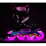 Nils Extreme 4 u 1 role i klizaljke s LED rasvjetom roza veličina M 35–38 | shoptok.hr
