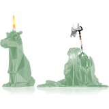 54 Celsius PyroPet DREKI (Dragon) ukrasna svijeća III. Sage Green 17,8 cm | shoptok.hr
