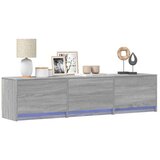 TV omarica z LED Siva Sonoma 165 x 34 x 40 cm Konstruiran les, (5000137202) | Shoptok.si