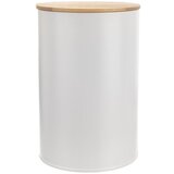 Orion Bela kovinska posoda za hrano z bambusovim pokrovom WHITELINE 800 ml, (5000037287) | Shoptok.si