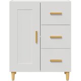  Komoda bijela 69,5 x 34 x 90 cm od konstruiranog drva | shoptok.hr