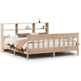 Maison Chic Posteljni okvir - Dvoposteljna postelja - Zakonska postelja brez vzmetnice 180x200 cm trdna borovina-J3347, (21766947) | Shoptok.si