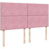 vidaXL Box spring postelja z vzmetnico roza 180x200 cm žamet | Shoptok.si