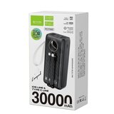 BAVIN Power Bank 30000 mAh 22.5W type USB A + type C crna Cene