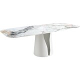 Angel Cerdá Jedilna miza ovalna sodček porcelanski marmor, (21250544) Cene