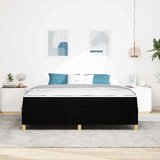  Krevetna konstrukcija Crna 180 x 200 cm tkanina | shoptok.hr