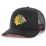 47 Brand Kapa s šiltom NHL Chicago Blackhawks črna barva, H-MSHTC04GWP-BK