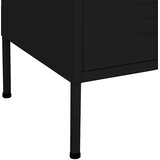 Ormarić za pohranu crni 80 x 35 x 101,5 cm čelični | shoptok.hr