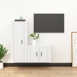 vidaXL 2-dijelni set TV ormarića bijeli od konstruiranog drva Cijene