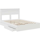 Krevet s od storage Bijelo 140 x 190 cm Konstruirano drvo | shoptok.hr