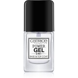 Catrice Power Gel Base & Top Coat pokrivni i osnovni sloj sa sjajnim gel efektom 10,5 ml | shoptok.hr