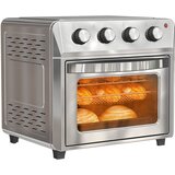 HOMCOM Mini pečica – nerjaveče jeklo, kaljeno steklo – 40,6 D x 39 Š x 36,8 V cm – srebrna, (5000242665) | Shoptok.si