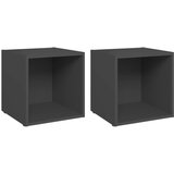 Furnova TV omarice 2 kosa sive 37x35x37 cm iverna plošča, (21924726) | Shoptok.si