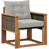  Outdoor Middle Sofa Čvrsto drvo akacije i Textilene | shoptok.hr